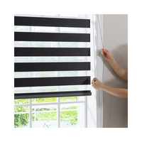 Tissu occultant zébré pour stores enrouleurs, vente en gros à prix abordable pour stores zébrés