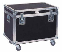 Boîtier de vol professionnel en aluminium noir avec roues pour contrôleur dj pioneer