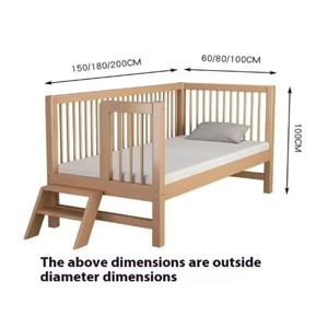 Cuna Convertible Moderna de Madera Maciza de Lujo para Bebés y Niños, para Dormitorio, Escuela, Sala de Estar, Uso Hospitalario - Product Image 5