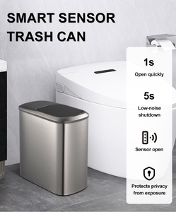 <span class=keywords><strong>Cubo</strong></span> <span class=keywords><strong>de</strong></span> <span class=keywords><strong>basura</strong></span> operado por <span class=keywords><strong>Pedal</strong></span> <span class=keywords><strong>de</strong></span> diseño largo estrecho <span class=keywords><strong>con</strong></span> Sensor inteligente <span class=keywords><strong>de</strong></span> 10L para baño <span class=keywords><strong>Cubo</strong></span> <span class=keywords><strong>de</strong></span> almacenamiento conveniente para uso doméstico - Product Image 6