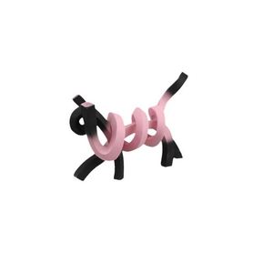 Ornement en résine moderne de style européen pour chat, décoration abstraite torsadée de luxe léger, écologique, pour chambre d'enfant - Product Image 5