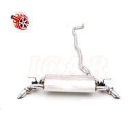 Échappement hybride performant ICar BMW G30 530e 2.0T avec soupape électronique Catback en acier inoxydable poli miroir 1,5 mm pour Série 5