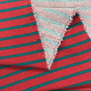82% <span class=keywords><strong>Polyester</strong></span> 11% Coton Dye Stripe Argent Français Terry Vêtements Tissu À Tricoter pour Hoodies Vêtements - Product Image 3