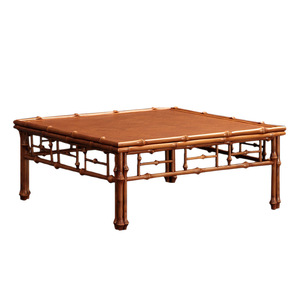 <b>Bamboo</b> Tea <b>Table</b> Square Low Retro Lacquer <b>Coffee</b> <b>Table</b> For Zen Style Home Use - Product Image 5
