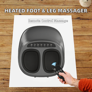 Masseur de pieds thérapeutique domestique automatique avec airbag, massage enveloppant complet, chauffage électrique, pétrissage, acupression, sans fil - Product Image 2