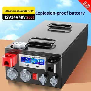 Qiaoge Solid State Lithium Iron Phosphate <b>Battery</b> <b>12V</b>/24V/48V Large Single Cell Car-Mounted Large-Capacity Power Supply 5000 - Product Image 3