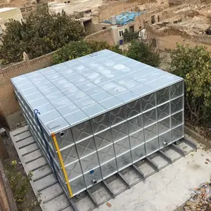 Venta caliente Seccional 12*6*4m tanques de almacenamiento de agua de acero galvanizado prensado moldeado de fábrica