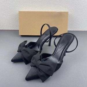 Zapatos de Tacón con Lazo de Pedrería de Última Moda para Mujer, Zapatos de Tacón Cerrados con Lazo - Product Image 3