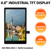 Industrielles 4,0-Zoll-TFT-LCD mit kapazitivem Touchscreen, 480*800 MIPI, ST7701S-Treiber-IC, LED-Hintergrundbeleuchtung, Hersteller von Fahrzeugsteuerungsgeräten