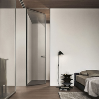 Charnières de porte en aluminium robustes ZEYI, rotation à 360 degrés, antivol, résistantes au vent, transition fluide pour une utilisation intérieure et extérieure