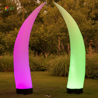 Piliers gonflables en forme de cône d'air pour la décoration de mariage en plein air, publicité, Oxford LED