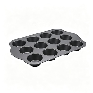Molde para 12 Muffins, Revestimiento Antiadherente Duradero para Cupcakes y Muffins, Molde para Hornear en Casa - Product Image 6
