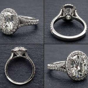 Elegante Anillo de Diamantes de Moissanita en Plata de Ley 925 para Aniversario de Bodas, Compromiso y Uso Diario - Product Image 6
