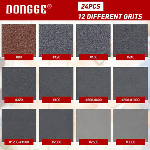 研磨パッドシート3-6インチ酸化アルミニウムフックとループスポンジサンドペーパー金属木材研磨用 - Product Image 3