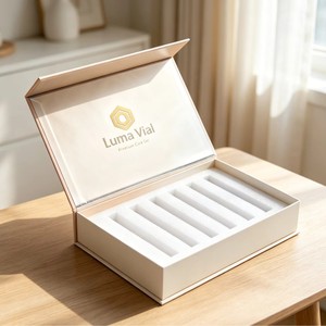 Caja de Perfume de Lujo con Cierre Magnético y Logotipo Personalizado, Cajas de Plástico Rígido Reciclables de Alta Gama - Product Image 2