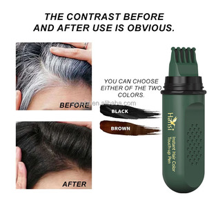 Crème colorante magique pour cheveux sans ammoniaque, séchage rapide en 60 secondes, qualité supérieure pour retouche des racines et couverture des cheveux gris et blancs - Product Image 2