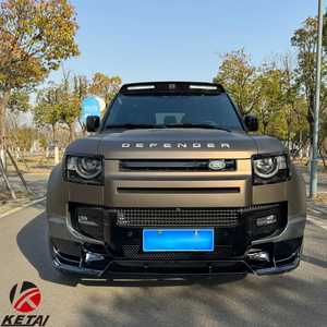 Para <span class=keywords><strong>Land</strong></span> -<span class=keywords><strong>Rover</strong></span> New Defender, parachoques delantero de estilo <span class=keywords><strong>Mansory</strong></span> negro brillante, divisor de labios de parachoques delantero de coche - Product Image 4