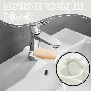 Soporte portátil de plástico para grifo, organizador de paños de cocina extraíble, estante de drenaje para fregadero, utensilios de cocina - Product Image 3