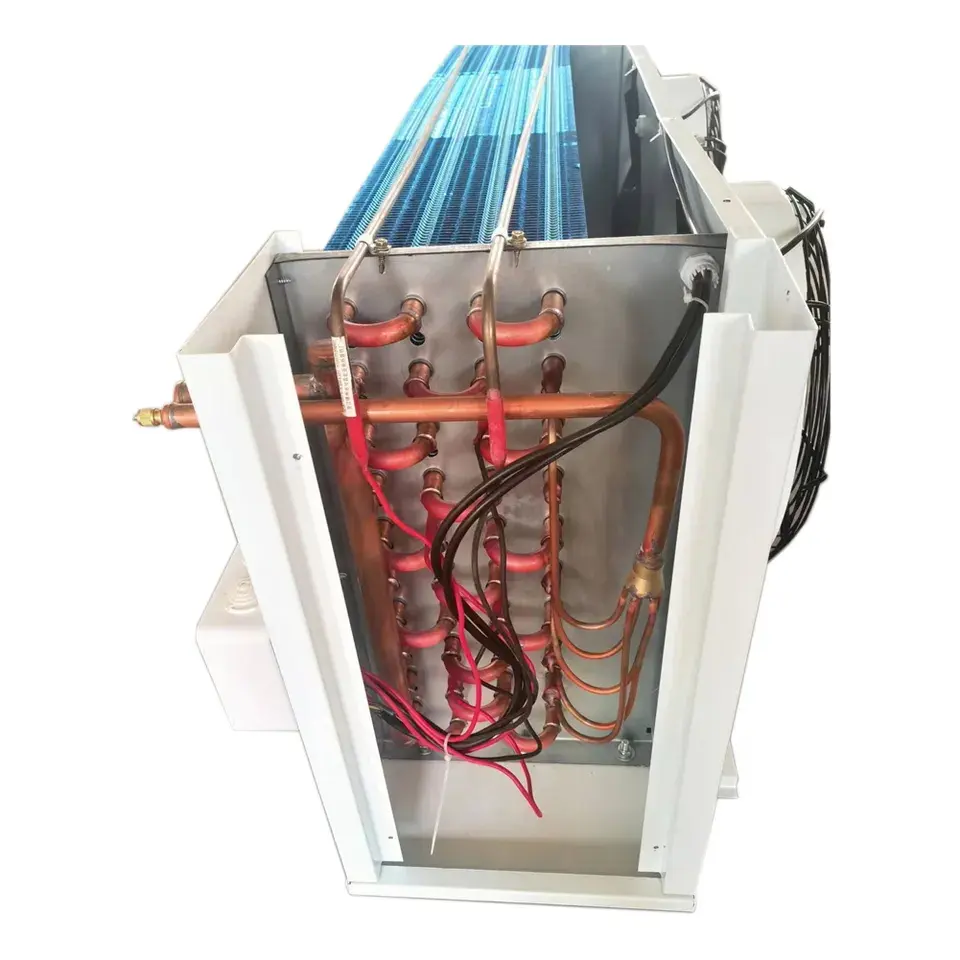 เครื่องทำความเย็นในห้องทำความเย็นเครื่องระเหย2พัดลมระบายความร้อน R404A R22สำหรับห้องเก็บของ