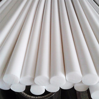 Barre en PTFE pour sièges de soupapes, moulée en usine, pure, résistante aux hautes températures et aux produits chimiques, cylindre lisse et solide, stock de barres en PTFE vierges pour usinage CNC