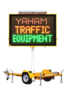 Panneau de signalisation variable mobile à énergie solaire de haute qualité certifié EN12966 P16mm Zones de travaux routiers Logiciel personnalisé