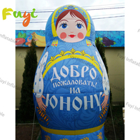 Poupée en céramique rouge personnalisée, populaire, de haute qualité, adorable, de style dessin animé, gonflable, Matryoshka russe pour la décoration