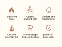 Diffuseur d'arômes à flamme simulée, volcan, lave, huile essentielle, humidificateur d'air, brumisateur à froid, électrique, usage hôtelier et domestique, 7 couleurs