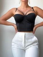 Soutien-Gorge Bustier Grande Taille pour Femme en Gros, Corset Amincissant à Décoration Perles, Tops Type Corset Femme