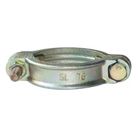 Colliers de serrage Omega en acier au carbone, matériau en fer plaqué, collier de serrage à double boulon DBC