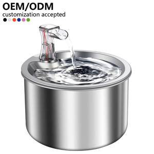 Distributeur d'<span class=keywords><strong>eau</strong></span> automatique pour <span class=keywords><strong>chat</strong></span> en acier inoxydable de 2,2 L, super silencieux, élégant, alimentation par charge, <span class=keywords><strong>fontaine</strong></span> à boire pour animaux - Product Image 1