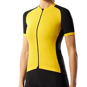 Sexy Slim Fit Recyclable Women Cycling Wear OEM Sublimated Professional Quick Dry Private Logo Team Cycling Jersey