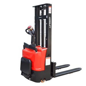 Apilador hidráulico elevado con plataforma de operación pequeña, con patas de propulsión, totalmente eléctrico 4x4, con batería de plomo-ácido - Product Image 3