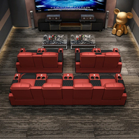 Canapé de cinéma maison personnalisé en cuir, siège inclinable, sièges VIP électriques, fauteuil inclinable électrique