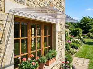 Auvent en polycarbonate Prima Outdoor avec structure en aluminium pour patio, jardin et usage résidentiel - Product Image 4
