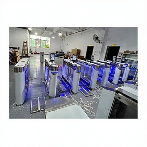 Torniquete automático para puerta de vidrio, barrera oscilante de alta seguridad, puerta de prisión, dos entradas - Product Image 1