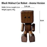 Diffuseur de parfum en bois pour grille d'aération de voiture, motif robot, fait main, purificateur d'air créatif, cadeau décoratif pour voiture, prêt à être expédié en gros