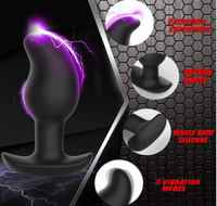 Vibrateur anal à choc électrique, 8 modes, plug anal, plug anal pour l'anus, point G, jouet sexuel pour hommes et femmes, prix d'usine, vente en gros