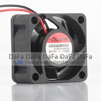 Nouveau ventilateur de refroidissement Sunon 5V 12V 48V DC24V 1.92W AC EC 4020 40X40X20MM 4CM pour convertisseur CPU, à flux axial, silencieux, double roulement à billes, 2 fils KD2404PKBX
