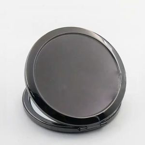 Hot Souvenir 70mm Round Metal Pocket Mirror Gold Plated Double Side <b>Compact</b> Mirror Customized logo - Product Image 6