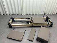 Appareil de Pilates Reformer en bois massif de marque CC, capacité de charge maximale 200 kg, équipement de musculation pour centre de fitness