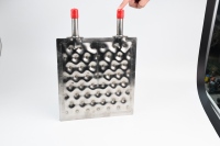Évaporateur de plaque de fossette d'acier inoxydable utilisé dans la plaque froide liquide de zone de machine industrielle