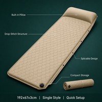 Matelas Gonflable Automatique Extérieur Convertible Moderne Résistant à l'Eau avec Housse en Tissu Oxford et PVC pour Camping