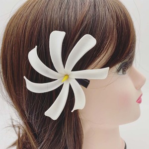 <span class=keywords><strong>Fleur</strong></span> en mousse Tiare faite à la main <span class=keywords><strong>de</strong></span> 10 cm avec pince, style tropical insulaire, prix usine Easy Song, vente en gros - Product Image 3