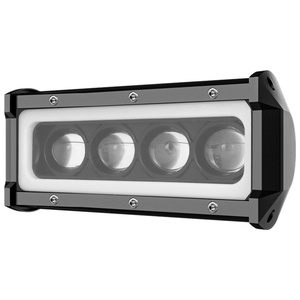 Phare de travail LED 60W avec anneau lumineux, antibrouillard, pour conduite diurne, tout-terrain, projecteur LED pour moto et camion - Product Image 3