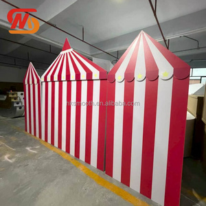 SMOOTH Party Supplies Red Circus <b>Backdrop</b> Carnival Night Theme <b>Backdrop</b> Baby Shower Decorations for Wedding - Product Image 4