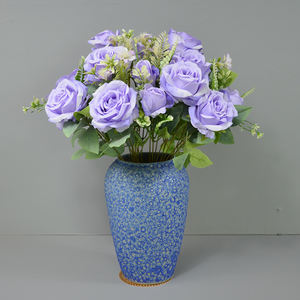 <span class=keywords><strong>Corolle</strong></span> artificielle Rose Bouquet <span class=keywords><strong>Fleurs</strong></span> Nouveau Conçu Longue Tige Soie Mariage Décor Roses Bouquets De <span class=keywords><strong>Fleurs</strong></span> - Product Image 5