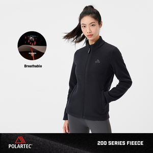 P-Series PELLIOT Micro Fleece <span class=keywords><strong>Polartec</strong></span> 200 col montant en automne et au printemps veste <span class=keywords><strong>polaire</strong></span> respirante pour <span class=keywords><strong>femme</strong></span> pour <span class=keywords><strong>femme</strong></span> - Product Image 4