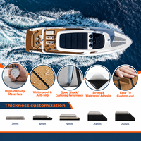 Tapis de sol en mousse EVA colorée pour bateau, feuille de faux teck adhésive 3M, moquette de yacht, pont marin - Vente chaude
