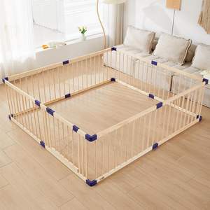 Grands panneaux de clôture pliants Panneaux de clôture en bois massif Stylo de jeu de sécurité Parcs pour bébés Parcs pour enfants - Product Image 3