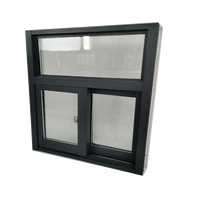 Ventana Corredera de Aleación de Aluminio de Diseño Moderno con Características de Aislamiento Acústico y Térmico, Función de Pasaje